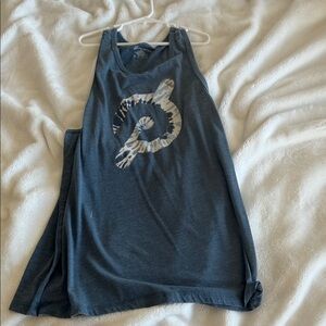 Peloton Navy Blue Tie-Dye Logo Tank Top